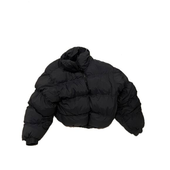 Wild Fable Cropped Puffer Black Jacket Womans XS - Picture 1 of 3